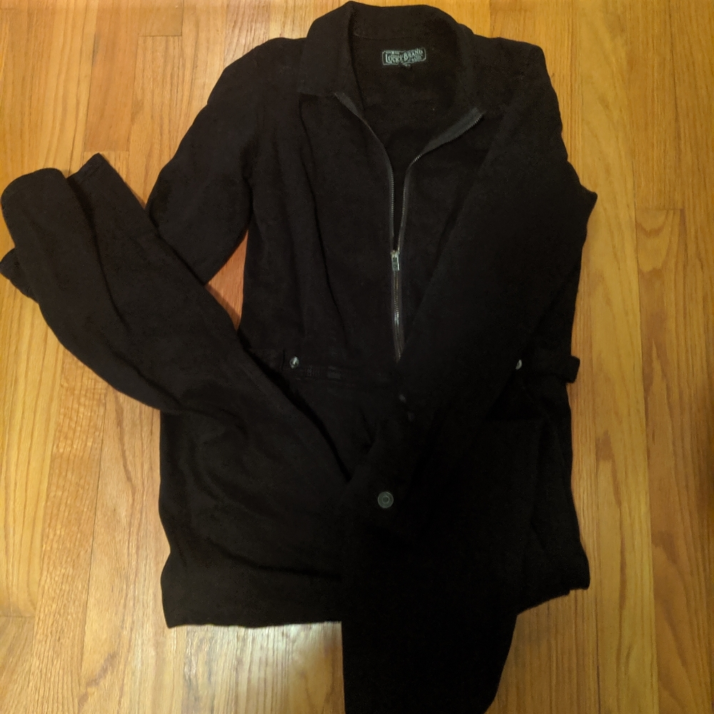 ✨ Lucky Brand Black Denim Jumpsuit